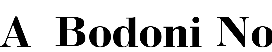 A_Bodoni Nova Bold Yazı tipi ücretsiz indir